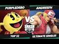SWT Europe Online Qualifier Match - PurpleDebo (Pac-Man) Vs. AndresFn (Terry) SSBU Ultimate