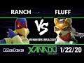 S@X 338 SSBM - Ranch (Falco) Vs. fluff (Fox) Smash Melee Winners Round 2
