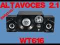 Altavoces 2.1 Dual Bass WT616 de AliExpress ¿Suenan bien? por 25€