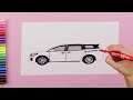 How to draw Kia Carnival SUV