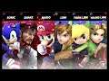 Super Smash Bros Ultimate Amiibo Fights – Request #16181 Sonic, Snake & Mario vs Links