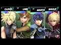 Super Smash Bros Ultimate Amiibo Fights – Request #16959 Cloud vs Link vs Marth vs Shulk