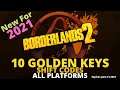 10 Golden Keys Shift Code Borderlands 2 - Keys for Every Platform - Expires June 21, 2021