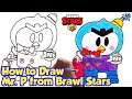How to Draw Mr. P from Brawl Stars | Easy Step by Step drawing