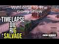 TimeLaspe Oil Rig Salvage "Welcome To The Gong Show" in Snow*Runner
