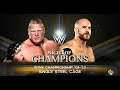 Brock lesnar vs Cesaro - Steel Cage Match-WWE-2K16-GAMEPLAY