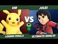 Game Underground Losers Finals - DM (Pikachu) Vs. Jules (Mii Brawler) SSBU Ultimate Tournament