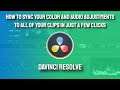 how to copy and paste attributes in davinci resolve
