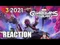 Marvel's Guardians of the Galaxy   World Premiere Trailer REACTION Square Enix E3 2021