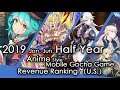 (U.S.) Anime Mobile Gacha Game half year revenue review , 2019