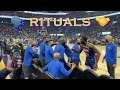 📺 Warriors rituals and handshakes at pregame Chase Center before Memphis Grizzlies