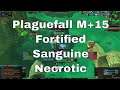 +15 Plaguefall Fortified Sanguine Necrotic- Frost Mage - The Great Push - Shadowlands - Mythic+