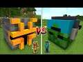 Minecraft MC NAVEED HOUSE VS ZOMBIE MARK HOUSE BUILD BATTLE MOD ! INSTANT FURNITURE ! Minecraft Mods