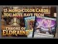 MTG 15 Best Commander EDH Cards Mono-color from Throne of Eldraine - Magic the Gathering