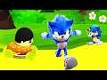 Tag with Ryan vs Sonic Dash Teen Sonic & Baby Sonic