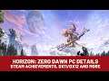 Horizon: Zero Dawn PC version details - Steam achievements, DX11/DX12 and more (PCGI)