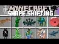 Minecraft SHAPE SHIFTING into BOSSES AND MUTANT CREATURES MOD / DANGEROUS MOBS !! Minecraft Mods
