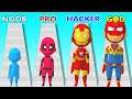 NOOB vs PRO vs HACKER vs GOD in Epic Race 3D - Perfect LEVEL Epic Race 3D - Gameplay Android, Ios