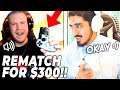 Streamer SMASHES controller after loss, then challenges me for $300. I ACCEPTED!