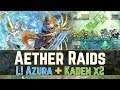 Ultimate Buff Stacking! Legendary Azura + Kaden x2! 😲 | Aether Raids Defense 【Fire Emblem Heroes】