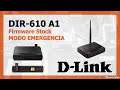 D-Link DIR-610: Instalar firmware de fabrica