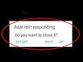 How To Fix Azar App Isn't Responding Error Android & Ios - Azar app Not Open Problem Android & Ios