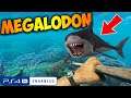 Killing The Megalodon On PS4 PRO In Stranded Deep - How To Kill The Megalodon