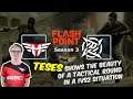 TeSeS показывает красоту тактического раунда в 1vs2 ситуации, Heroic vs NIP, Flashpoint 3