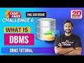 dbms tutorial - what is dbms - database management systems - what is a database management system