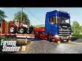 Farming simulator 2019 - From shop to new owner. Transport with Scania S580 and low loader Fliegl