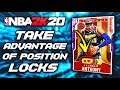HOW TO TAKE ADVANTAGE OF POSITION LOCKS IN NBA 2K20 MyTEAM!!