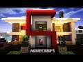 Minecraft - Modern Red House (Speed Build)