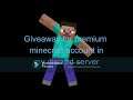Giveaway! for premium minecraft account