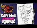 HOW TO DRAW KAPI  MOD FROM FRIDAY NIGHT FUNKIN | como dibujar a kapi de fnf | STEP BY STEP