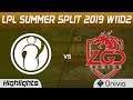 IG vs LGD Highlights Game 1 LPL Summer 2019 W11D2 Invictus Gaming vs LGD Gaming LPL Highlights by On