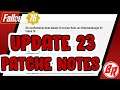 Fallout 76 Update 23 Patch Notes vom 13 10 2020 Fehler Behebung