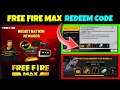 FREE FIRE MAX REWARDS REDEEM CODE FREE FIRE | today redeem code for free fire india