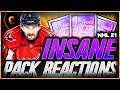INSANE 92+ OVERALL PULL l NHL 21 HUT PACK OPENING REACTIONS