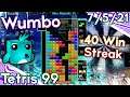 Tetris 99 40 Win Streak | 94% Win Rate | 2300 Wins
