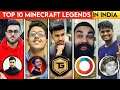 Top 10 Legends Of Minecraft In India | Who is No.1 Gamer? Battle Factor