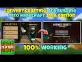 How To Convert Crafting And Building Into Minecraft Java Edition