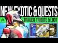 Destiny 2 | NEW EXOTIC & WEEKLY QUEST! Class Exotics, Tribute Statue, Event Trailer, Daily Challenge