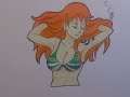 Drawing Nami - One Piece -ワンピース  - ナミ #Shorts
