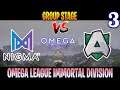 EPIC MATCH Nigma vs Alliance Game 3 | Bo3 | Groupstage OMEGA League Immortal Division | DOTA 2 LIVE