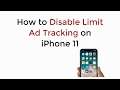 iPhone 11 : How to Disable Limit Ad Tracking IOS 13