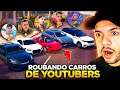 ROUBANDO CARROS de YOUTUBERS MILIONARIOS no GTA 5!!😱 (Incrível)