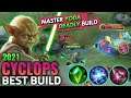 Cyclops Best Build 2021 | Top 1 Global Cyclops Build | Cyclops Tutorial and Gameplay -MLBB