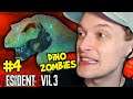 DINOSAUR ZOMBIES AND T-REX ATE ME - Resident Evil 3 Remake - PART 4