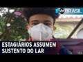 Estagiários assumem sustento da família durante pandemia | SBT Brasil (19/06/21)