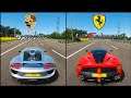Forza Horizon 4 | Porsche 918 Spyder VS Ferrari LaFerrari - DRAG RACE, TOP SPEED & BRAKE TEST!